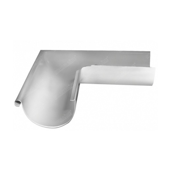 Водосток Grand Line 150x100 – Угол наружный 90° RAL 9003 купить в Нарткале