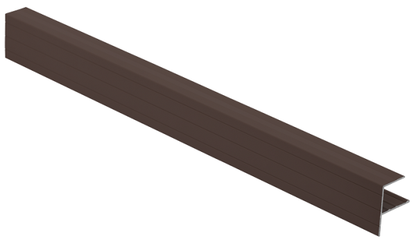 F-профиль Grinder закрывающий коричневый купить в Нарткале