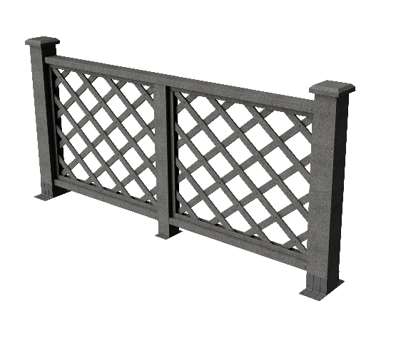 Ограждения декоративное ДПК GRINDERDECO Ламбет серый базальт купить в Нарткале
