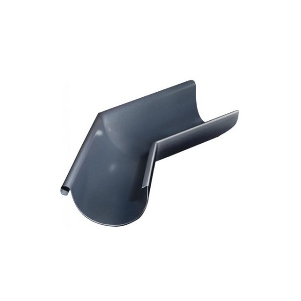 Водосток Grand Line 150x100 – Угол желоба наружный 135° RAL 7024 купить в Нарткале