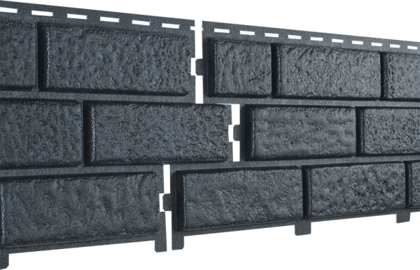 Фасадная панель Ю-Пласт Стоун Хаус Кирпич Графитовый купить в Нарткале