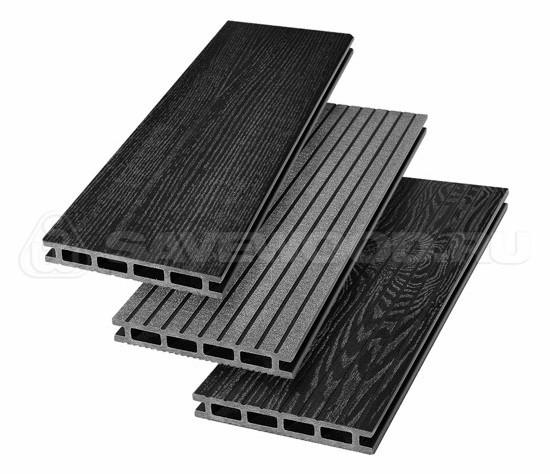Террасная доска из ДПК SW Carpinus (R) — двухсторонняя черный купить в Нарткале