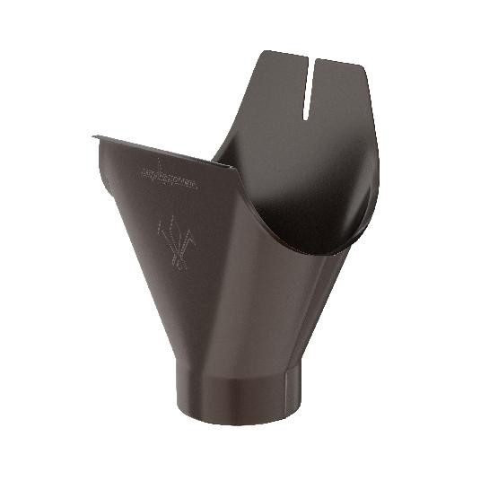 Водосток Aquasistem, система 125x90 - Воронка желоба RR 32 Тёмно-Коричневый купить в Нарткале