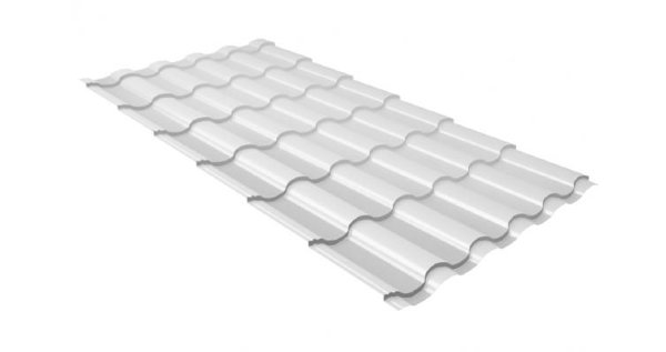 Металлочерепица кредо 0,5 Satin RAL 9003 сигнальный белый купить в Нарткале