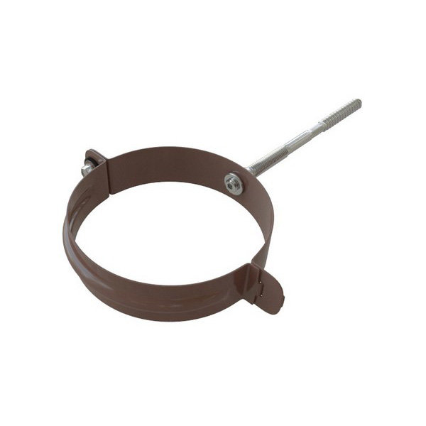 Водосток Альта-Профиль Метал – Хомут трубы металлический (коричневый) купить в Нарткале