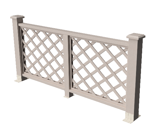 Ограждения декоративное ДПК GRINDERDECO Ламбет выбеленый дуб купить в Нарткале