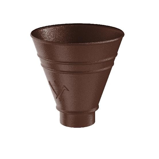 Водосток Aquasistem, Система 125x90 - Воронка водосборная круглая RAL 8017 Коричневый matt купить в Нарткале