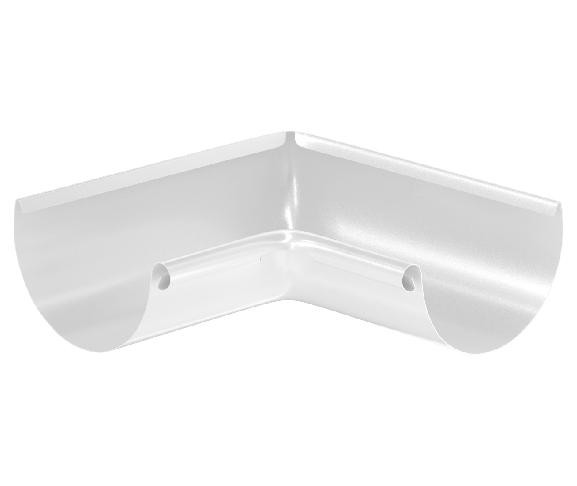 Водосток Aquasistem, система 125x90 - Угол желоба, внутренний 90° RR 20 Мраморно-белый купить в Нарткале