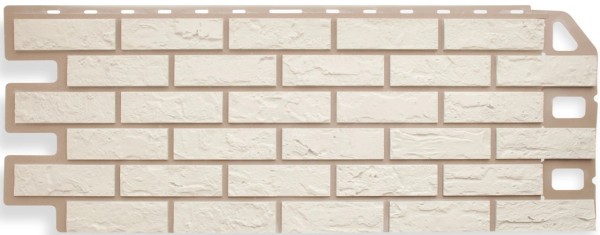 Фасадная панель Цокольный сайдинг Альта-профиль - коллекция "кирпич", кирпич белый купить в Нарткале