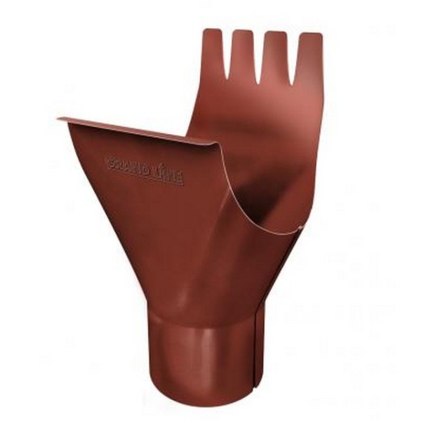 Водосток Grand Line 125x90 – Воронка желоба RAL 8004 купить в Нарткале