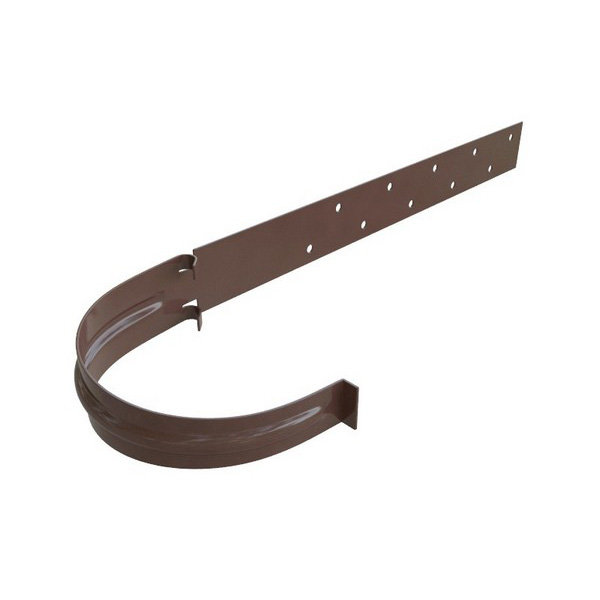 Водосток Альта-Профиль ПВХ – Кронштейн желоба (коричневый) купить в Нарткале