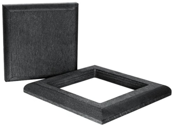 Комплект крышка и юбка ДПК для столба Polivan SINGARAJA черный купить в Нарткале