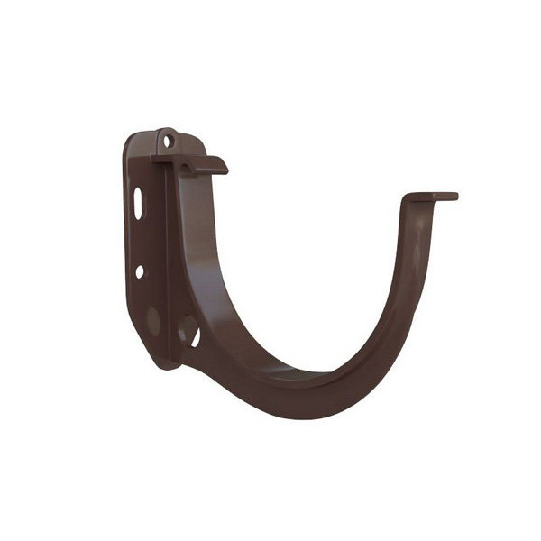 Водосток Альта-Профиль ПВХ – Кронштейн желоба водосточный (коричневый) купить в Нарткале