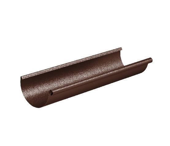 Водосток Aquasistem, Система 125x90 - Желоб водосточный 3 метра RAL 8017 Коричневый matt купить в Нарткале