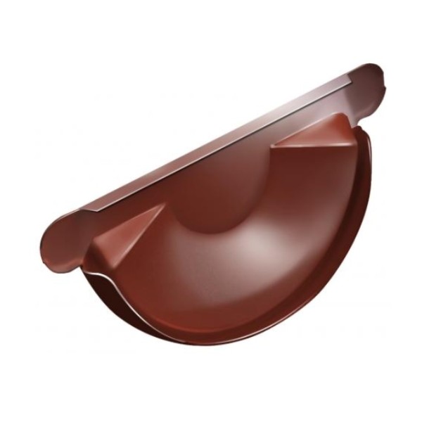 Водосток Grand Line 125x90 – Заглушка желоба RAL 8004 купить в Нарткале