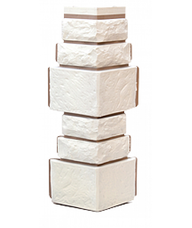 Угол T-Сайдинг-Дикий Камень Белый купить в Нарткале