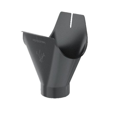 Водосток Aquasistem, система 150/100 - Воронка желоба RAL 7024 Тёмно-серы