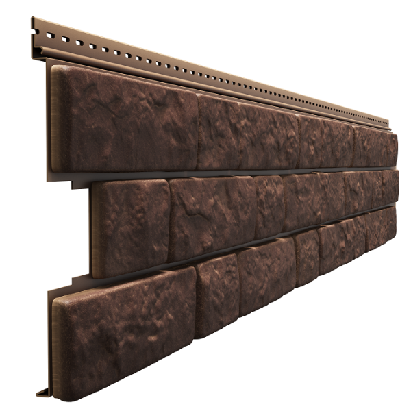 Фасадная панель Docke BERGART под камень Кедровый орех купить в Нарткале