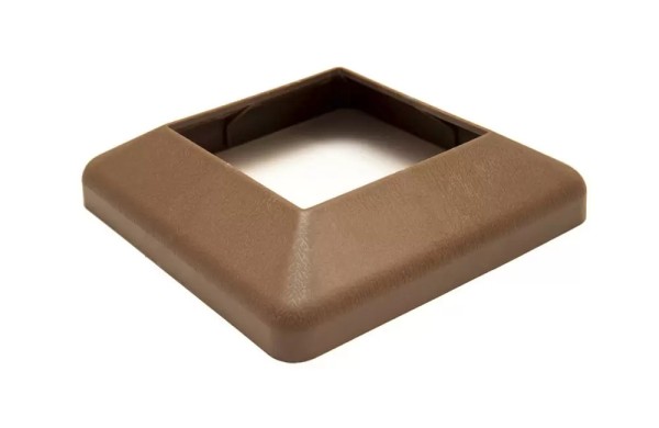 Крышка нижняя ПВХ для столба Deckart 100х100 Шоколад купить в Нарткале