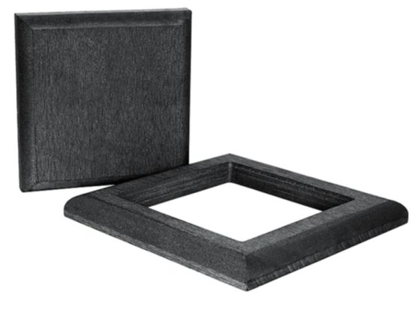 Комплект крышка и юбка ДПК для столба Polivan DENPASAR черный купить в Нарткале