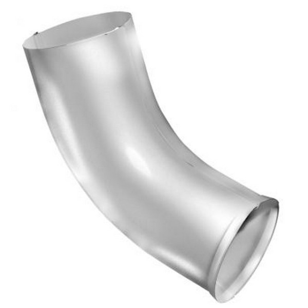 Водосток Grand Line 125x90 – Колено сливное RAL 9003 купить в Нарткале