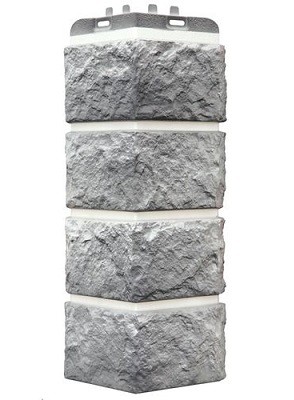 Угол наружный Grand Line Колотый Камень Гранит, Шов белый купить в Нарткале
