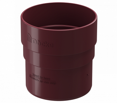 Муфта соединительная ПВХ Docke STANDART красный