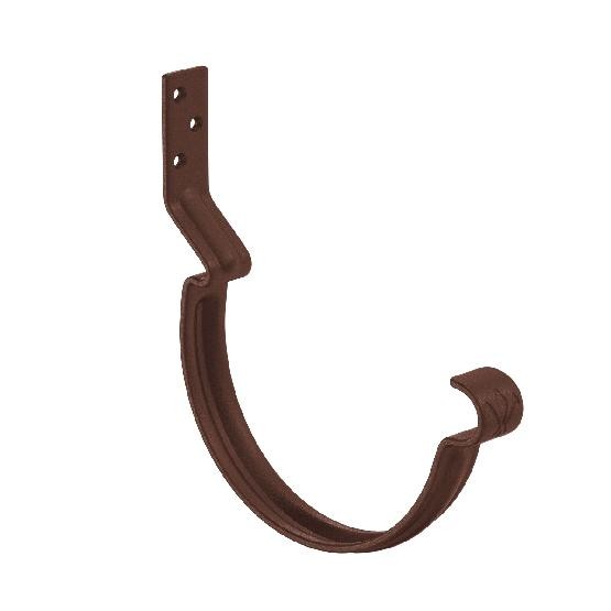 Водосток Aquasistem, Система 125x90 -  Крюк крепления желоба короткий RAL 8017 Коричневый matt купить в Нарткале