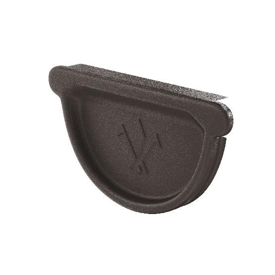 Водосток Aquasistem, Система 125x90 - Заглушка универсальная с резиновым уплотнителем RR 32 Тёмно-коричневый matt купить в Нарткале