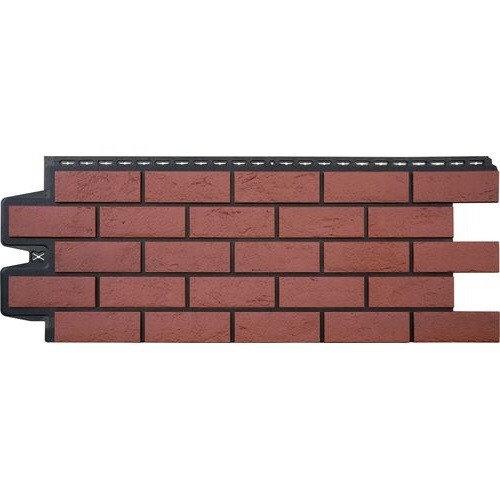 Фасадная панель Grand Line Состаренный кирпич Элит корица (махагон), ШОВ черный купить в Нарткале