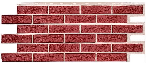Фасадная панель Техоснастка, Лондон Брик, Красный купить в Нарткале