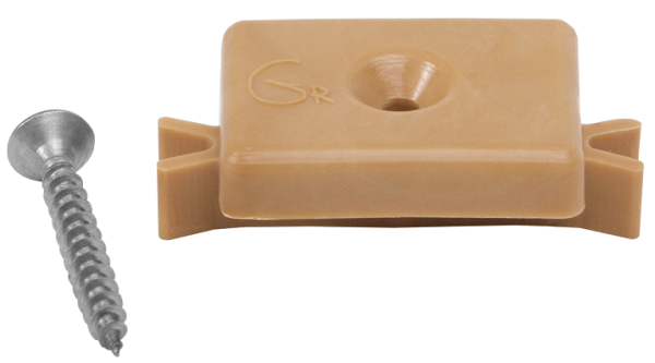 Пластиковая клипса с саморезом, Grinder шовный монтаж 5 mm бежевый купить в Нарткале