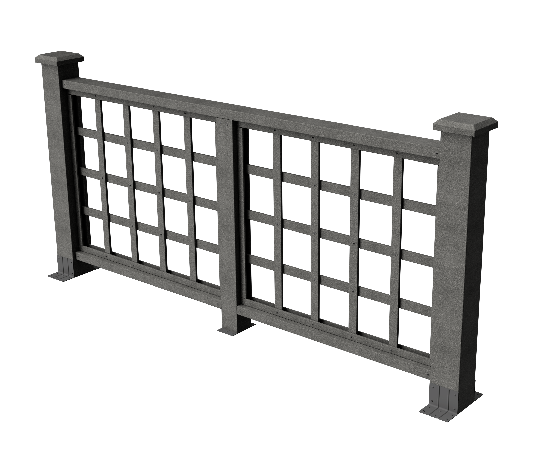 Ограждения декоративное ДПК GRINDERDECO Дувр серый базальт купить в Нарткале