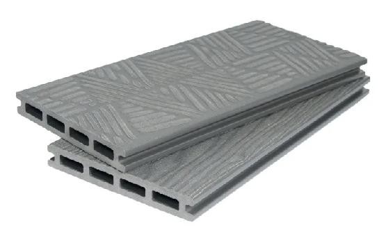 Террасная доска ДПК POLIVAN GROUP 3D+3D NEW пустотелая двухсторонняя DENPASAR Серый купить в Нарткале