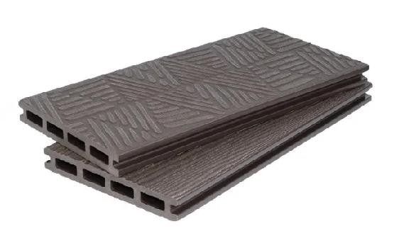 Террасная доска ДПК POLIVAN GROUP 3D+3D NEW пустотелая двухсторонняя DENPASAR Тёмно-коричневый купить в Нарткале