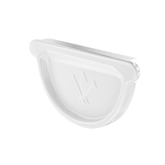 Водосток Aquasistem, система 125x90 - Заглушка универсальная с резиновым уплотнителем RAL 9003 Белый купить в Нарткале