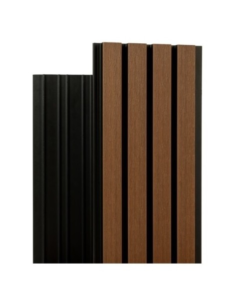 Фасадная реечная панель Ecodecking Скай коэкструзия 200х20х3000 Тик купить в Нарткале