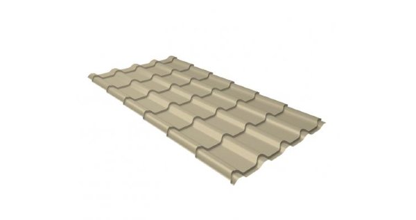 Металлочерепица камея 0,5 Satin RAL 1015 светлая слоновая кость купить в Нарткале