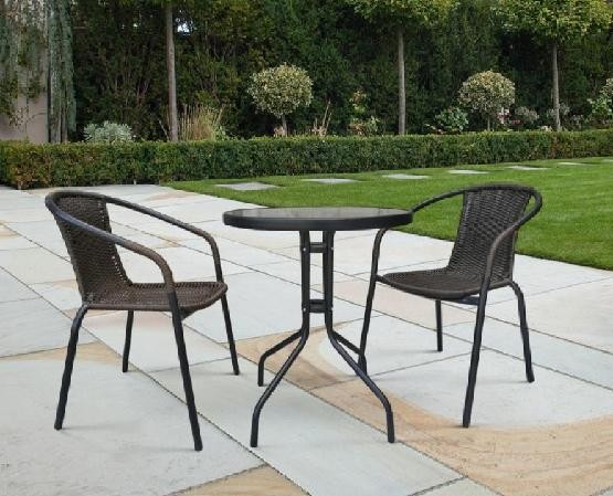 Комплект плетеной мебели AFINA из иск. ротанга Асоль-LR02 LRC-02/LRT-02-D60 Dark Brown купить в Нарткале