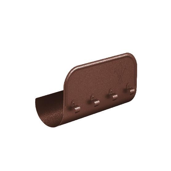 Водосток Aquasistem, Система 125x90 - Ограничитель перелива прямой RAL 8017 Коричневый matt купить в Нарткале