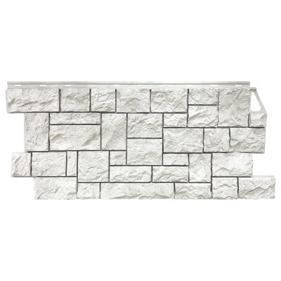 Фасадная панель FineBer, Камень Дикий, Жемчужный