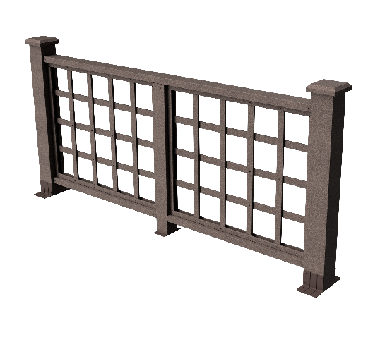 Ограждения декоративное ДПК GRINDERDECO Дувр венге купить в Нарткале