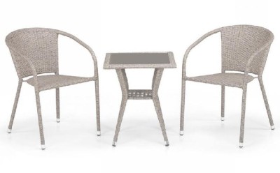 Комплект плетеной мебели AFINA из иск. ротанга T25C/Y137C-W85 Latte 2Pcs