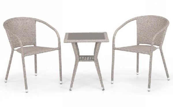 Комплект плетеной мебели AFINA из иск. ротанга T25C/Y137C-W85 Latte 2Pcs купить в Нарткале