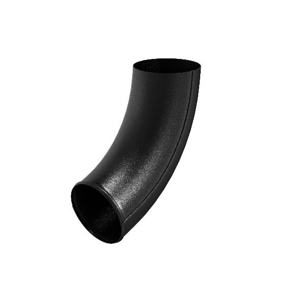 Водосток Aquasistem, система 125x90 - Отвод трубы RAL 9005 Чёрный купить в Нарткале