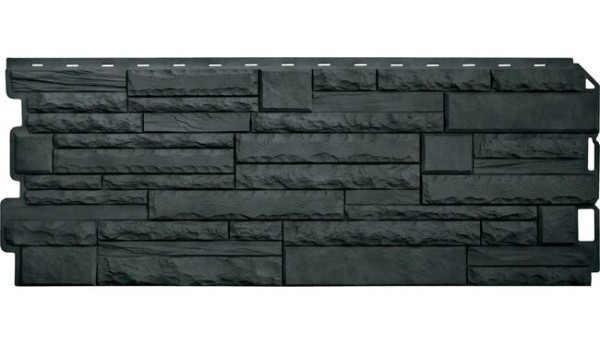 Фасадная панель Альта-Профиль Скалистый камень ЭКО Графит купить в Нарткале