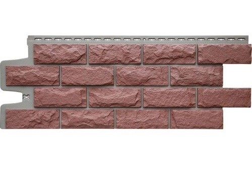 Фасадные панели Grand Line Колотый Камень Корица, Шов тёмно-бежевый купить в Нарткале