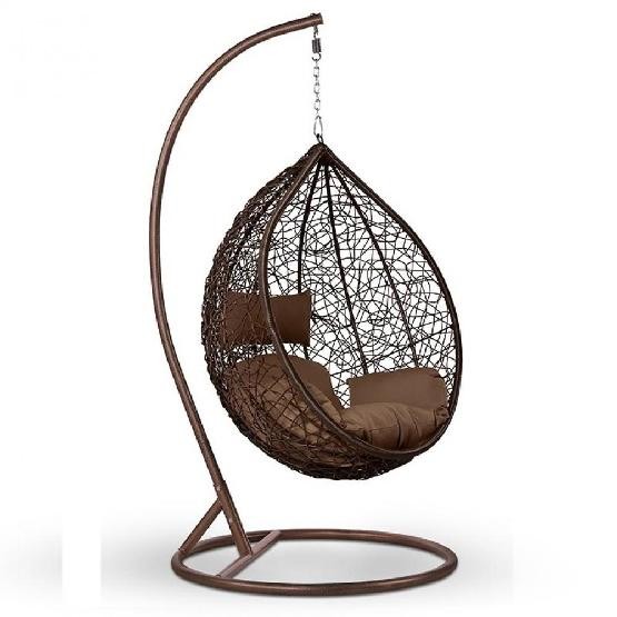 Кресло Подвесное из искусственного ротанга AFM-168A-L Brown купить в Нарткале