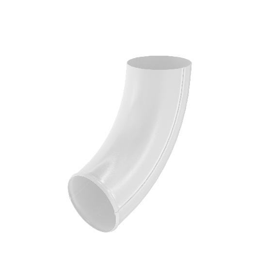 Водосток Aquasistem, система 125x90 - Отвод трубы RAL 9003 Белый купить в Нарткале