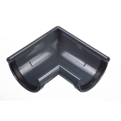 Угол желоба универсальный 90° Docke Lux ПВХ - Графит купить в Нарткале